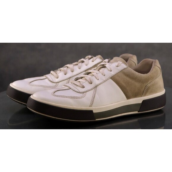 Vince Rogue $220 Men's Low Top Sneakers Shoes Size 8 Leather White